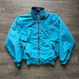 VTG Patagonia Teal Fleece-Lined Windbreaker Jacket
